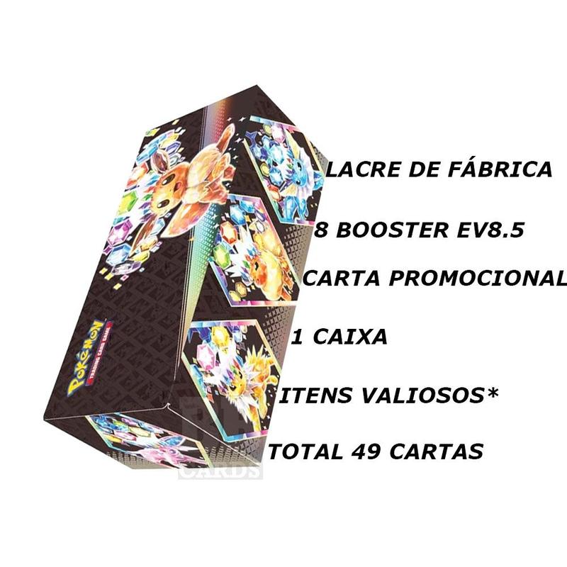 Pokemon Evoluções Prismáticas Caixa EV 8.5 Surpresa Em Português